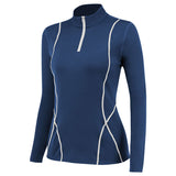 autumn and winter plus velvet long-sleeved yoga sportswear fitness running slim top half zipper sweater 02513