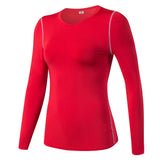 Women's PRO Tight Training Long Sleeve Sports Fitness Yoga T-Shirt Moisture Wicking Long Sleeve Shirt Clothes 2019