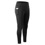 Women's yoga pants with side pockets for fitness and running, elastic and tight fitting, quick drying and sweat wicking pants