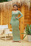 Women's sexy vest long skirt fashionable long sleeved personalized dress