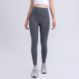 Women's Nude Yoga Pants High Waist Tight Sports Crop Pants No Awkwardness Quick Drying Fitness Running Pants