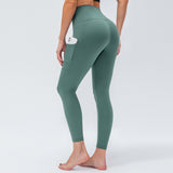 Women's Tight Yoga Pants Camo Print Skincare Nude Feel Double sided High Waist Lifting Hip Sports Fitness Pants 02343