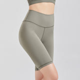 Spring and summer women's yoga pants brocade wool nude running fitness shorts high waist hip lift sports shorts