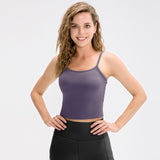 Women's tight fitting fitness vest, running quick drying sports top, nude yoga suit, suspender vest