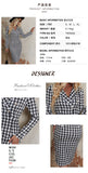 Autumn and winter new digital printing houndstooth dress slim V-neck short skirt spot women
