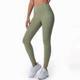 Women's Nude Yoga Pants Double Faced Brushed High Waist Tight Sweetheart Pants Running Fitness Pants
