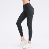 Women's No Awkwardness Line Yoga Pants Nude Printed Tight Sports Pants Elastic Quick Drying Fitness Pants